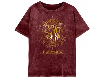 Dámské tričko Harry Potter: Nebelvírské souhvězdí  vínová bavlna