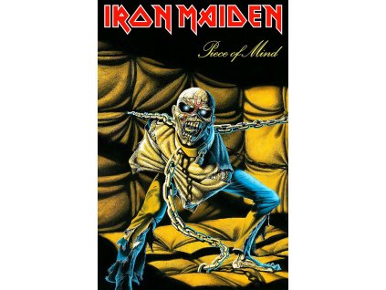 Textilní plakát - vlajka Iron Maiden: Piece Of Mind (70 x 106 cm)