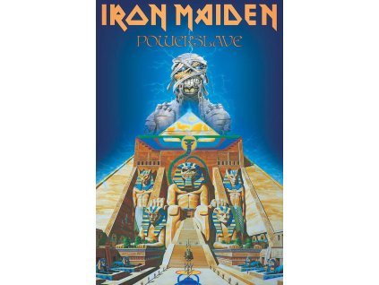Textilní plakát - vlajka Iron Maiden: Powerslave (70 x 106 cm)