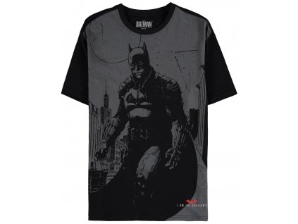 Pánské tričko DC Comics|Batman: Gotham City  černá bavlna