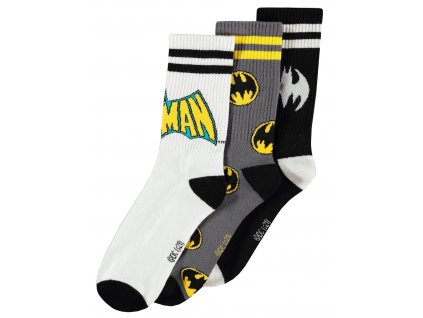 Pánské ponožky DC Comics: Batman set 3 párů (EU 39-42)
