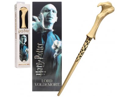 Replika hůlky s knižní záložkou Harry Potter: Voldemort (délka 30 cm)