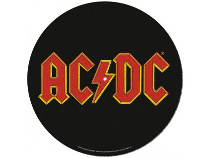 Podložka na talíř gramofonu AC/DC: Logo (průměr 30,5 cm)