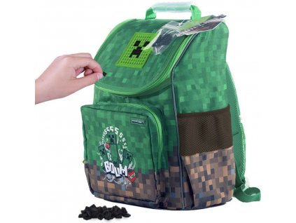 Školní batoh Minecraft: Creeper (objem 21 litrů|28 x 37 x 20 cm)