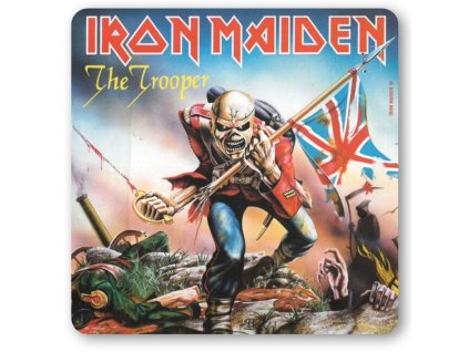 Tácek pod sklenici Iron Maiden: The Trooper (10 x 10 cm) korek