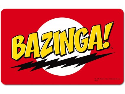 Podložka na jídelní stůl The Big Bang Theory|Teorie velkého třesku: Bazinga! (23 x 14 cm) plastová