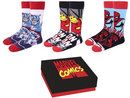 Pánské ponožky Marvel: Set 3 párů (EU 36-41)