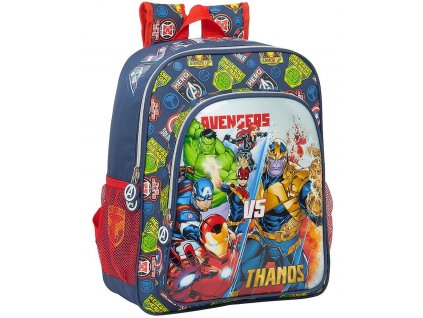 Junior dětský batoh Marvel|Avengers: Heroes Vs Thanos (objem 15 litrů|38 x 32 x 12 cm) modrý polyester