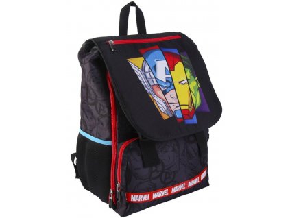 Školní batoh Marvel|Avengers: Heroes (objem 18 litrů|29 x 41 x 15 cm) černý polyester