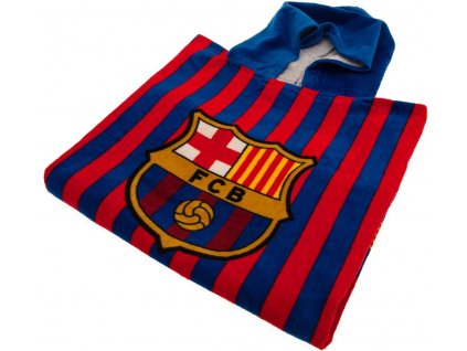 Dětský ručník - pončo FC Barcelona: znak (55 x 110 cm)