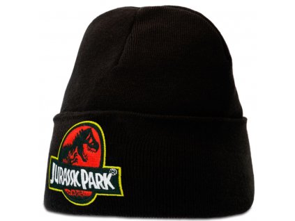 Dětská zimní čepice Jurassic Park|Jurský park: Logo (univerzální) černá