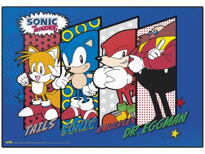 Podložka na stůl Sonic: The Hedgehog (49,5 x 34,5 cm)