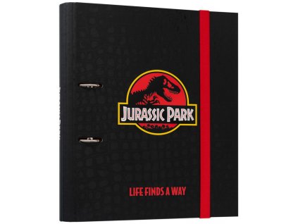 Kroužkový pořadač Premium Jurassic Park|Jurský park: Life Finds A Way (28 x 32 x 4 cm)