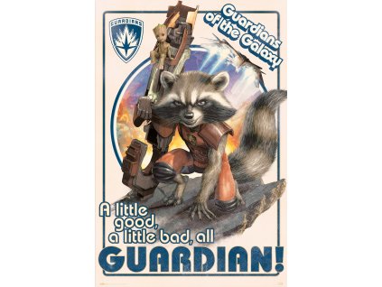 Plakát Marvel|Guardians Of The Galaxy|Strážci Galaxie: Rocket & Baby Groot (61 x 91,5 cm) 150 g