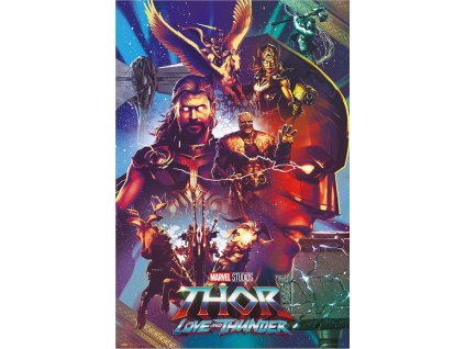Plakát Marvel|Thor: Logo And Thunder (61 x 91,5 cm) 150 g