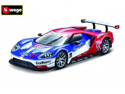 Bburago 1:32 Race DTM Ford GT Race car 2017 No.66 LeMans