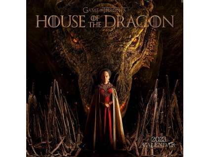 Oficiální nástěnný kalendář 2023 House of The Dragon|Rok draka (30,5 x 30,5|61 cm)