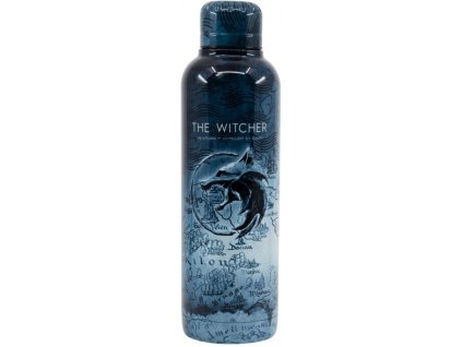 Skleněná láhev na pití Netflix|The Witcher|Zaklínač: Symbol And Map (objem 515 ml)