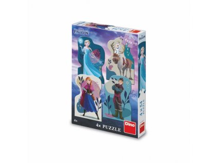 Puzzle 4x54 FROZEN - Ledové království - Přátelství