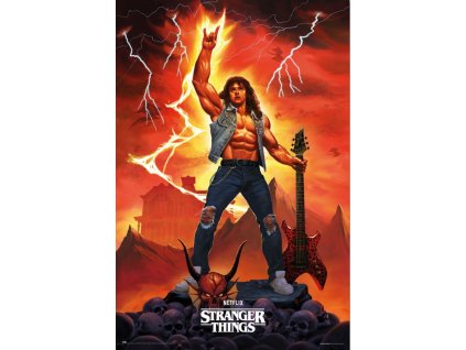 Plakát Stranger Things 4: Eddie - Hellfire Club Rock God (61 x 91,5 cm)