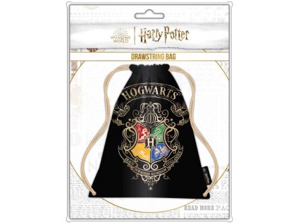 Pytlík gym bag Harry Potter: Bradavický znak (30 x 40 x 28 cm)