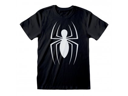 Pánské tričko Marvel Comics|Spiderman: Classic Logo  černé bavlna
