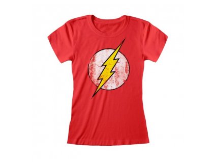 Pánské tričko DC Comics: Flash Logo  červené bavlna