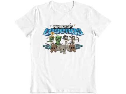 Dětské tričko Minecraft: Legends Allies  bílá bavlna