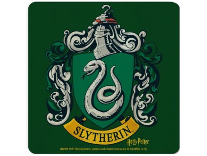 Tácek pod sklenici Harry Potter: Slytherin Coat (10 x 10 cm)