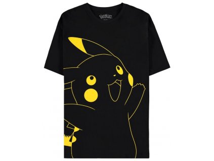 Pánské tričko Pokémon: Pikachu  černá bavlna