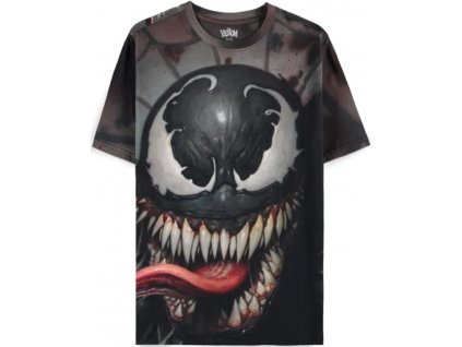 Pánské tričko Marvel|Venom: Obličej &amp; boj