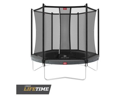 Trampolína BERG Favorit 270cm šedá + ochranná síť Comfort