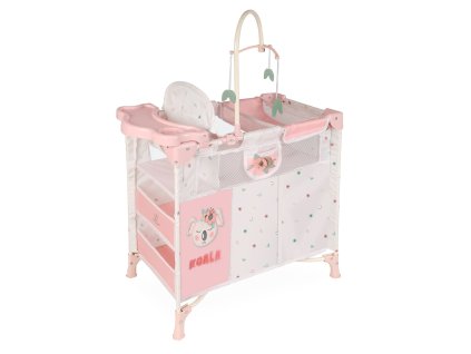 DeCuevas 53079 Skládací postýlka pro panenky s 5 funkčními doplňky KOALA 2024