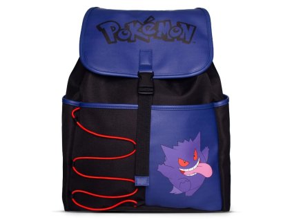 Multifunkční batoh Pokémon: Postava Gengara, Pokéball a Logo (objem 18 litrů | 41 x 28 x 16 cm)