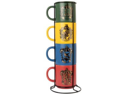 Set 4 kusů keramických hrníčků Harry Potter: Koleje (objem 300 ml)