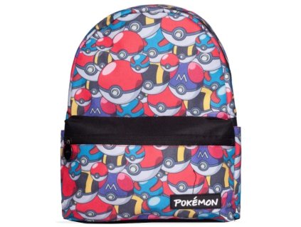 Mini batoh Pokémon: Pokéball (30 x 34 x 10 cm | objem 10 litrů)