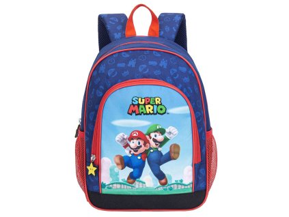 Batoh Super Mario: Postavy (objem 17 litrů | 27 x 37 x 17 cm) polyester