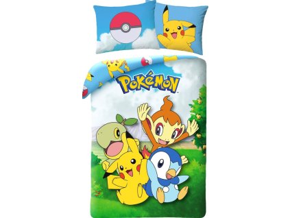 Povlečení Pokémon: Pikachu a přátelé 100 % bavlna (140 x 200 cm)