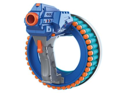 Pistole na pěnové střely s rotačním zásobníkem 21 cm