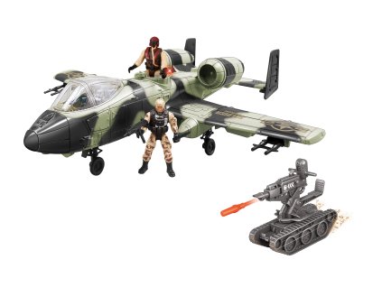 Letadlo s figurkami a efekty 48 cm