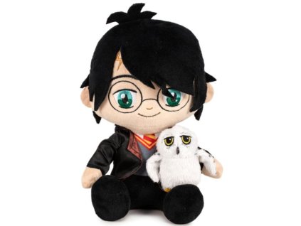 Plyšová hračka - figurka Harry Potter: Harry a Hedvika (výška 25 cm)
