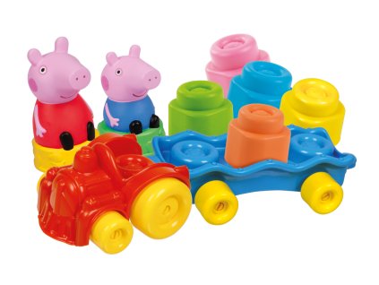 Clemmy baby - Peppa Pig - vláček s kostkami