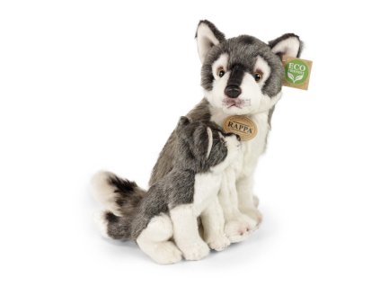 Plyšový vlk s mládětem 27cm ECO-FRIENDLY
