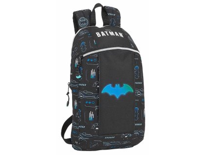 Jednoduchý mini batoh DC Comics | Batman: Bat-Tech (objem 8,6 litrů | 22 x 39 x 10 cm) černý polyester