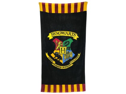 Osuška - ručník Harry Potter: Erb Bradavic - Hogwarts (75 x 150 cm)