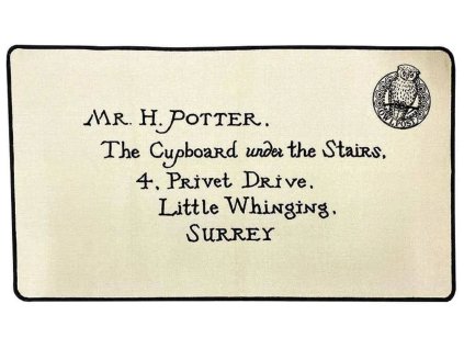Vnitřní rohožka Harry Potter: Letter of Acceptance - Dopis o přijetí (75 x 130 cm) béžový polyester
