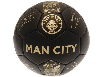 Fotbalový míč Manchester City FC: vzor Signature Gold PH (5)