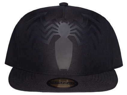 Čepice kšiltovka Marvel | Venom: Černý pavouk (nastavitelná) černý polyester