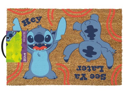 Rohožka Lilo And Stitch: Ahoj/Uvidíme se později (60 x 40 cm) hnědá