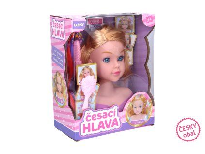 Česací hlava s příslušenstvím 22 cm - Český obal